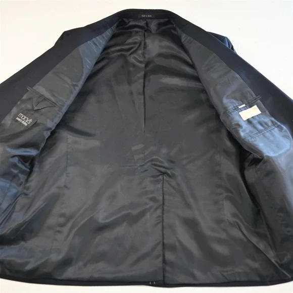 Michael Kors‎ 44R Navy 100% Wool Silver Button Blazer Suit Jacket Sport Coat